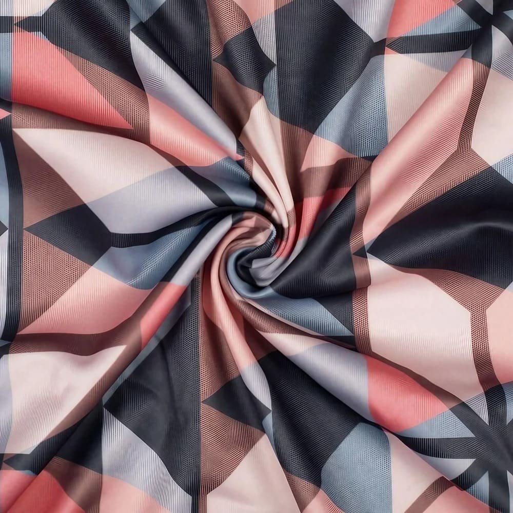 Geometric Printed Polyester Fabric